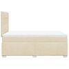 vidaXL Cama box spring con colch&oacute;n tela color crema 120x190 cm