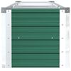 vidaXL Arriate de jard&iacute;n de acero galvanizado verde 320x40x45 cm