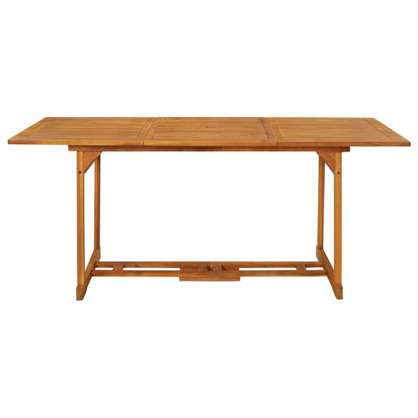 vidaXL Mesa de comedor jard&iacute;n 180x90x75 cm madera maciza de acacia