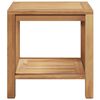 vidaXL Mesa de Café Marrón 45 x 45 x 45 cm Madera de teca maciza
