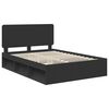 vidaXL Estructura de cama Negro 150 x 200 cm Madera de pino macizo