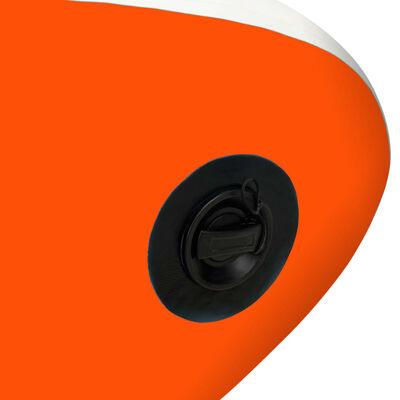 vidaXL Juego de tabla de paddle surf inflable naranja 305x76x15 cm