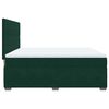 vidaXL Cama box spring con colch&oacute;n terciopelo verde oscuro 180x200 cm