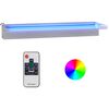 vidaXL Fuente cascada con LED RGB acero inoxidable 60 cm