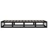 vidaXL Estructura cama madera maciza individual negro 75x190 cm