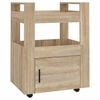 vidaXL Carrito de cocina madera contrachapada color roble 60x45x80 cm
