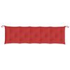vidaXL Cojines de banco de jard&iacute;n 2 uds tela Oxford rojo 180x50x7 cm