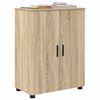vidaXL Gabinete de Ba&ntilde;o con puerta Roble Sonoma 60 x 35 x 80 cm