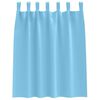 vidaXL Cortinas Opacas con Anillas 2 pcs Azul Claro 140 x 140 cm