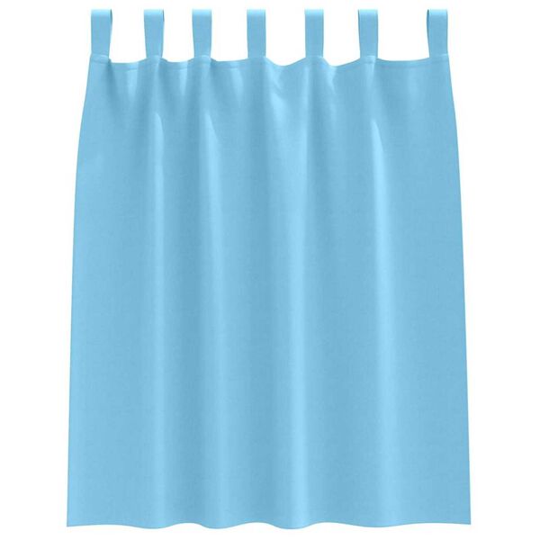 vidaXL Cortinas Opacas con Anillas 2 pcs Azul Claro 140 x 140 cm