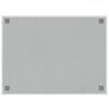vidaXL Pizarra magn&eacute;tica de pared vidrio templado blanco 80x60 cm
