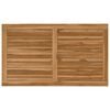 vidaXL Encimera Rectangular Madera de teca maciza Natural