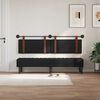 vidaXL Cabecera Colgante Liso Negro 170 x 55 x 5 cm PU antiguo