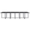 vidaXL Set comedor jardín 13 pzas con cojines ratán sintético gris