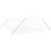 vidaXL Invernadero con estructura de acero blanco 32 m² 8x4x2 m