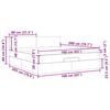 vidaXL Estructura cama otomana colch&oacute;n tela marr&oacute;n oscuro 160x200 cm