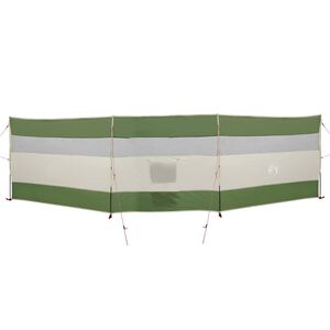 vidaXL Cortaviento de camping impermeable verde 508x130 cm