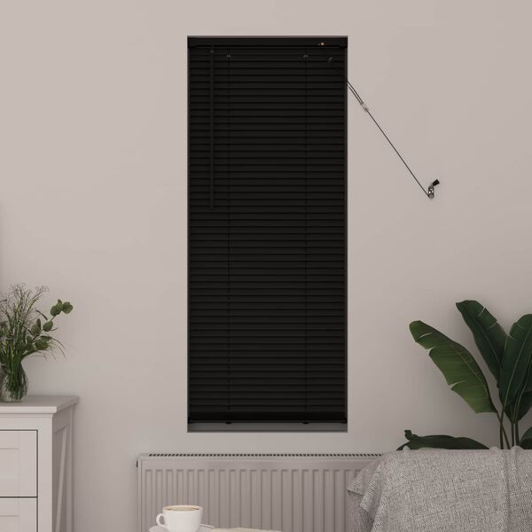 vidaXL Persiana Veneciana Manual Ajustable Negro 150 x 40 cm PVC