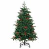 vidaXL Árbol de Navidad artificial Verde 150 cm PVC, Metal y Plástico