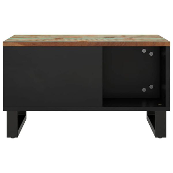 vidaXL Mesa de centro de madera maciza reciclada 60x50x35 cm