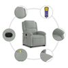 vidaXL Sill&oacute;n de masaje reclinable elevable terciopelo gris claro