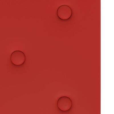 vidaXL Paneles pared 12 uds cuero sintético rojo tinto 90x30 cm 3,24m²