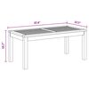 vidaXL Mesa de Jardín Natural 95 x 45 x 40 cm Madera de teca maciza
