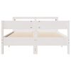 vidaXL Estructura de cama sin colchón madera maciza blanca 120x190 cm
