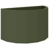 vidaXL Jardinera Verde Oliva 60 x 30 x 35 cm Acero