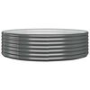 vidaXL Jardinera arriate acero galvanizado antracita 140x140x36cm