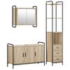 vidaXL Juego de Muebles de Ba&ntilde;o 3 uds. Roble Sonoma 40 x 36 x 200,5 cm