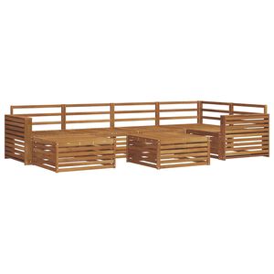 vidaXL Conjunto de sof&aacute;s de exterior 7 pcs Natural