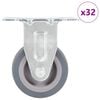 vidaXL Ruedas fijas 32 unidades 50 mm