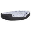 vidaXL Coj&iacute;n para perro reversible y lavable gris y negro 150x120x25 cm