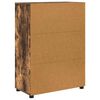 vidaXL Gabinete de Ba&ntilde;o con caj&oacute;n Roble ahumado 72,5 x 36,5 x 100 cm