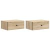 vidaXL Mesita de Noche de Pared 2 pcs Roble Sonoma 49 x 34,5 x 20 cm