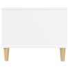 vidaXL Mesa de centro madera contrachapada blanco 102x50x40 cm