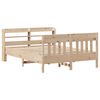 vidaXL Estructura de cama sin colch&oacute;n madera maciza de pino 160x200 cm