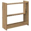 vidaXL soporte para tacos de billar Madera de ingenier&iacute;a Roble artisan