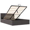 vidaXL Cama canap&eacute; hidr&aacute;ulica de almacenaje sin colch&oacute;n gris 120x200cm
