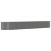 vidaXL Jardinera arriate acero recubrimiento polvo gris 554x100x68 cm