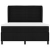 vidaXL Cama tipo Box Spring con colch&oacute;n Negro 140 x 190 cm tela