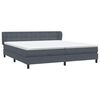 vidaXL Cama box spring con colchones terciopelo gris oscuro 200x210 cm