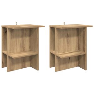 vidaXL Mesa de Caf&eacute; 2 uds. Roble artisan 40 x 30 x 49 cm