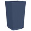 vidaXL Jardineras 4 unidades PP azul gris 32,5x32,5x57 cm