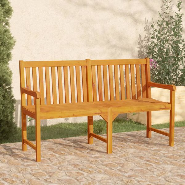 vidaXL Banco de jardín 150 cm madera maciza de acacia