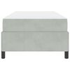 vidaXL Estructura de cama con colchón Gris Claro 80 x 200 cm tela