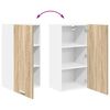 vidaXL Mueble colgante con puerta Roble Sonoma y 40 x 31 x 80 cm