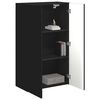 vidaXL Mueble de TV Montado en la Pared Negro 59,5 x 31 x 100 cm