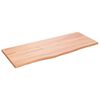 vidaXL Tablero de mesa madera roble tratada marr&oacute;n claro 100x40x2 cm